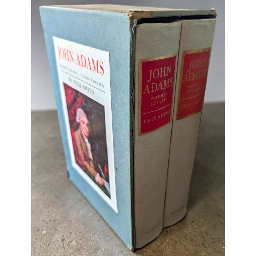 John Adams by Page Smith Vol I-II Hardcover Boxed Set w/ Dust Jacket